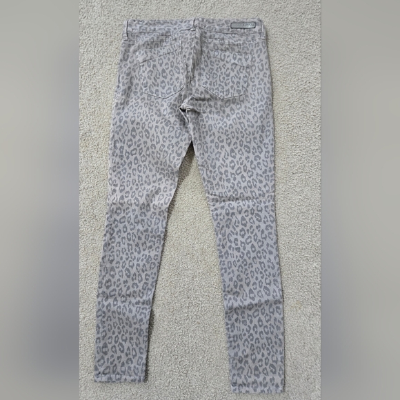 Express Gray Zelda Leopard Print Jeggings Size 6 - Picture 4 of 4